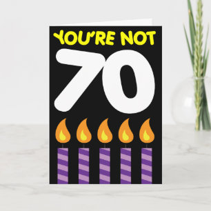 70e verjaardag Grappig tarief Kaart