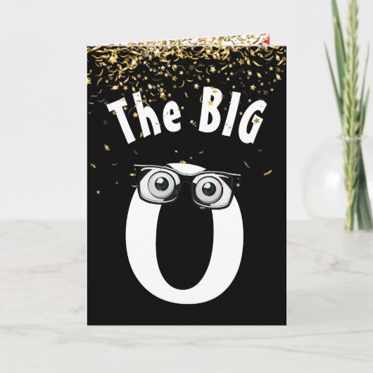 70e verjaardag Humor op zwarte kaart (Voorkant)