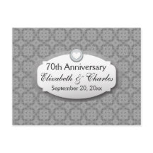 70e verjaardag Huwelijksjubileum Platina Z03