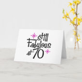 70e verjaardag kaart (Gele Bloem)