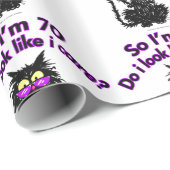 70e verjaardag kat cadeaus cadeaupapier (Rol Hoek)