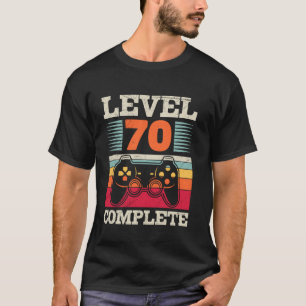 70e verjaardag LEVEL 70 VOLLEDIG Grappige Gaming T-shirt