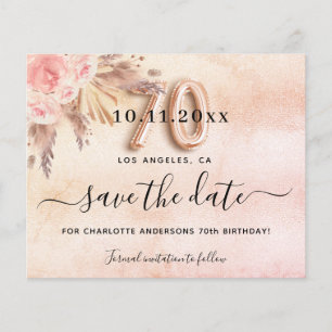 70e verjaardag pampas roos sparen de datumbegrotin flyer