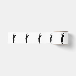 70e Verjaardag Party Golfer Elegant Par Zeventigst Grosgrain Lint