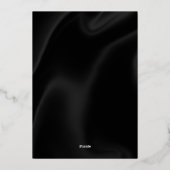 70e Verjaardag Party Roos Gold Foil Invitation Folie Uitnodiging (Achterkant)