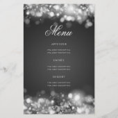 70e verjaardag Programma Licht Silver Menu (Achterkant)