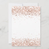 70e verjaardag roos gouden elegant kaart (Achterkant)