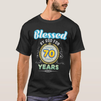 70e verjaardag sinds 19 t-shirt