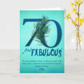 70e verjaardag sjabloon Kaarten (Gele Bloem)