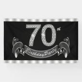 70e verjaardag spandoek (Horizontaal)