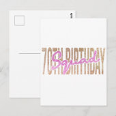 70e verjaardag squad citaat uitspraken briefkaart (Voorkant / Achterkant)