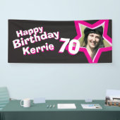 70e verjaardag ster aangepaste foto banner (Beurs)