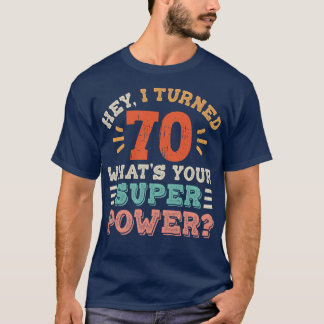 70e verjaardag t-shirt