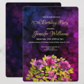 70e verjaardag uitnodiging (Voorkant / Achterkant)