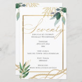 70e verjaardag - Uitnodiging (Voorkant / Achterkant)