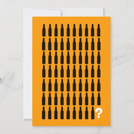 70e verjaardag Uitnodiging - Cheers! (Voorkant)