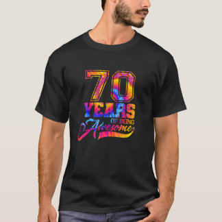 70e verjaardag van de 70e verjaardag van de kleurs t-shirt