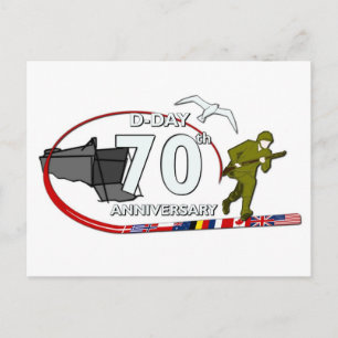 70e verjaardag van de aanlanding van Normandië Briefkaart