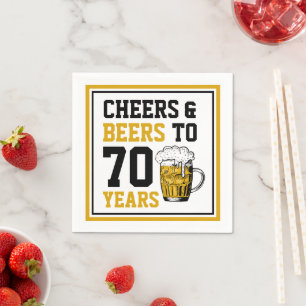 70e verjaardag van de Cheers & Beers tot 70 jaar F Servet