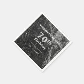 70e verjaardag van de marmer servet (Hoek)