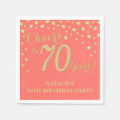 70e verjaardag van het Koraal- en gouddiamant Servet (Voorkant)