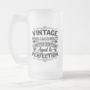  70e verjaardag van het vrouwendag matglas bierpul