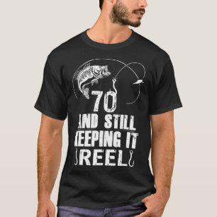 70e verjaardag Vissen 70 jaar oude visser cadeau T-shirt