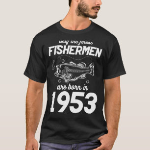 70e verjaardag visserij 70 jaar oude visser 1953 1 t-shirt