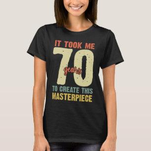 70e verjaardag voor mannen 70-jarige mannen t-shirt