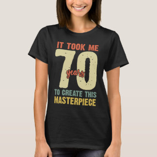 70e verjaardag voor mannen 70-jarige mannen t-shirt