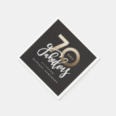 70e verjaardag waardoor 70 er goed uit zien, moder servet (Hoek)