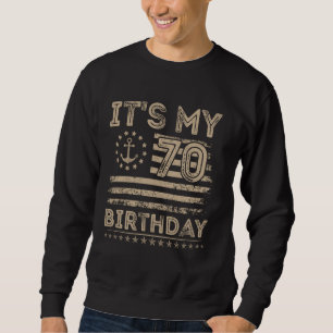 70e Verjaardag Zeiler American Nautical Sailing BD Trui