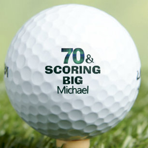 70e verjaardagscadeau voor vader die groot scoort  golfballen