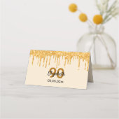 70e verjaardagsfeest gouden druppels (Voorkant)