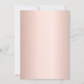 70e verjaardagsfeest roos gouden druppels kaart (Achterkant)