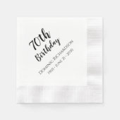 70e verjaardagsfeestje Cocktail servetten Custom (Voorkant)