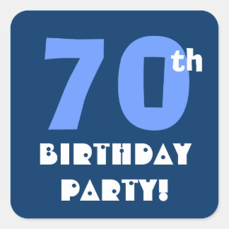 70e verjaardagsfeestje envelop zegel
