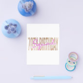 70e verjaardagskraad citeert gezegden flyer (Enkel)