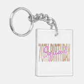 70e verjaardagskraad citeert gezegden sleutelhanger (Voorkant Links)