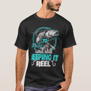 70e visgrappige verjaardagsshirt visser Houd het R T-shirt