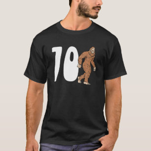 70e zeventigste verjaardag Sasquatch 70 jaar T-shirt