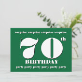 70ème SURPRISE Invitation de fête d'anniversaire - (Debout devant)