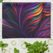 70s 60s Psychedelic Feathers  Theedoek (Gevouwen)