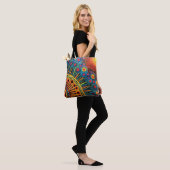 70s 60s Psychedelic Hippy Retro Hip Draagtas (Op model)