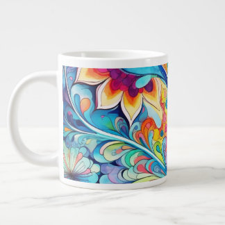 70s 60s Psychedelische Hippie Retro Hip Extra Grote Beker