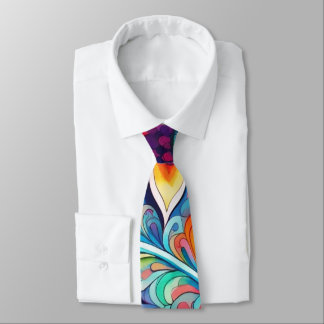 70s 60s Psychedelische Hippie Retro Hip Stropdas