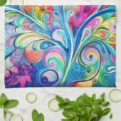 70s 60s Psychedelische Hippie Retro Hip Theedoek (Gevouwen)