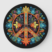 70s 60s Vredesteken Kleurrijk Grote Klok (Voorkant)