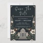 70s 80s Fast Bold Boho Courthouse Bruiloft Save The Date (Voorkant)