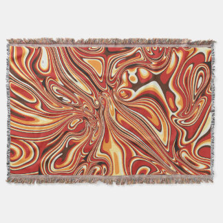 70s Abstract Retro Marble Liquid Design  Deken